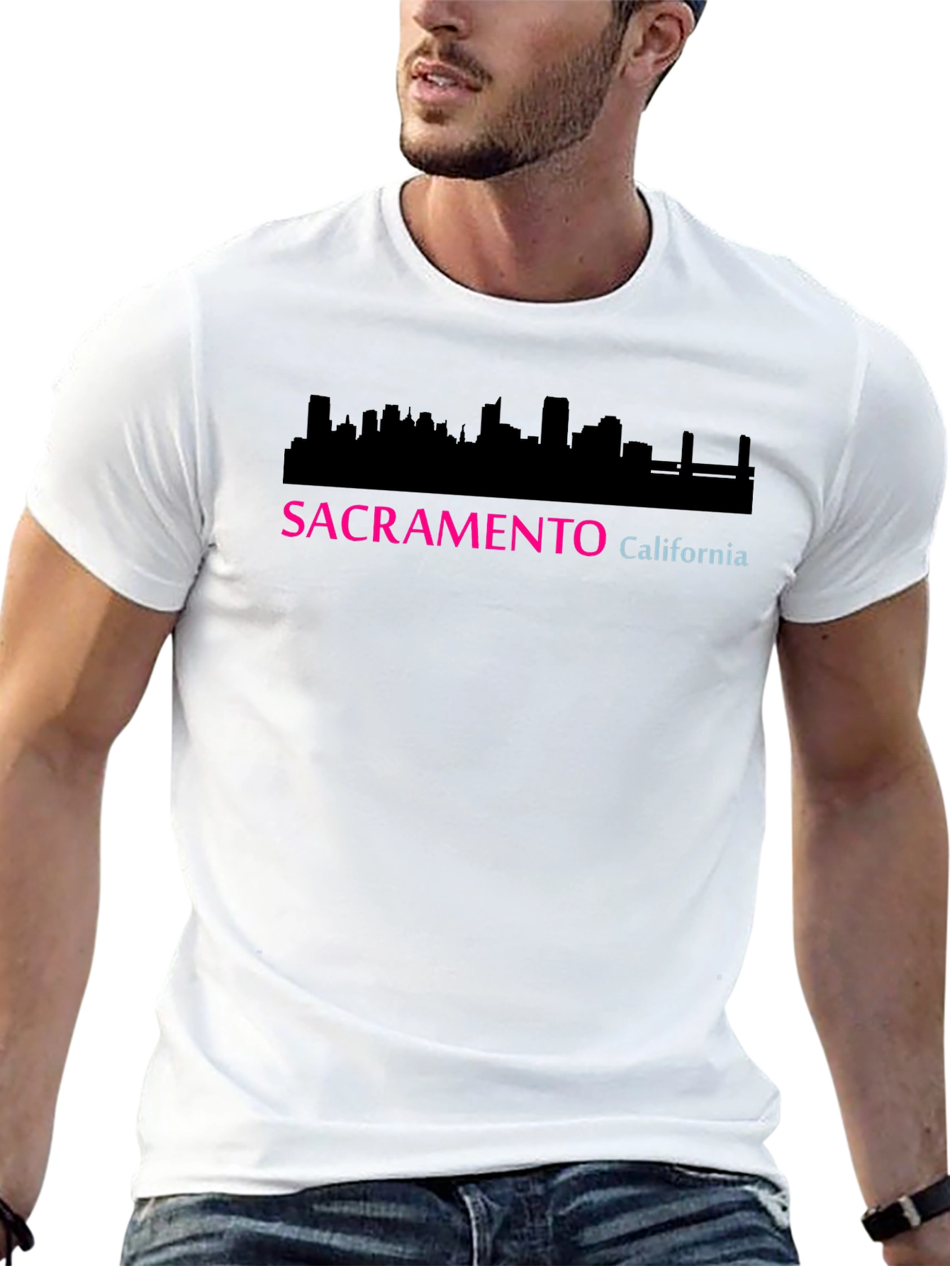 Sacramento California Skyline Graphic T-Shirt