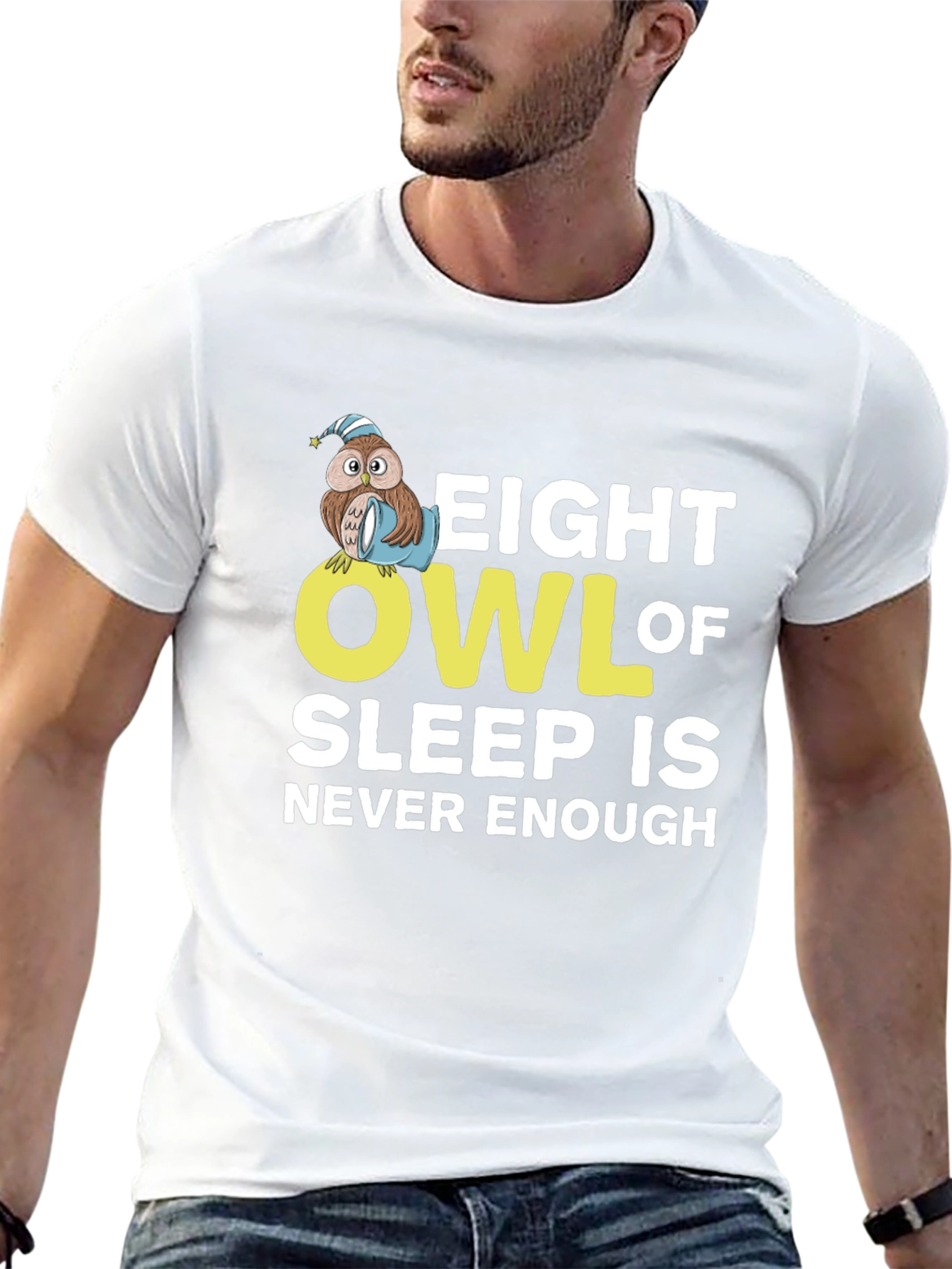 Eight Owl of Sleep T-Shirt - Never Enough