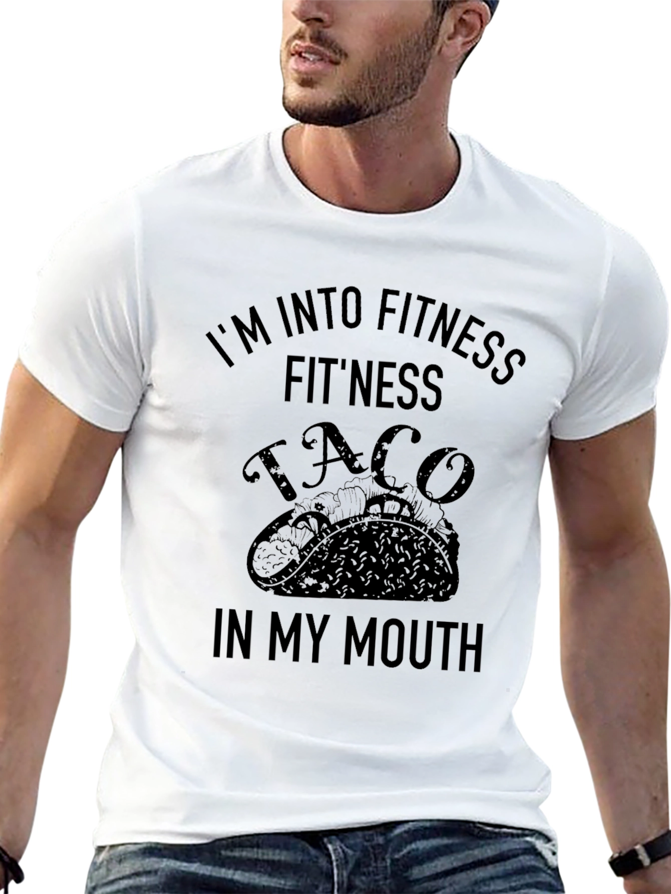 Fitness Taco T-Shirt - Humorous Graphic Tee