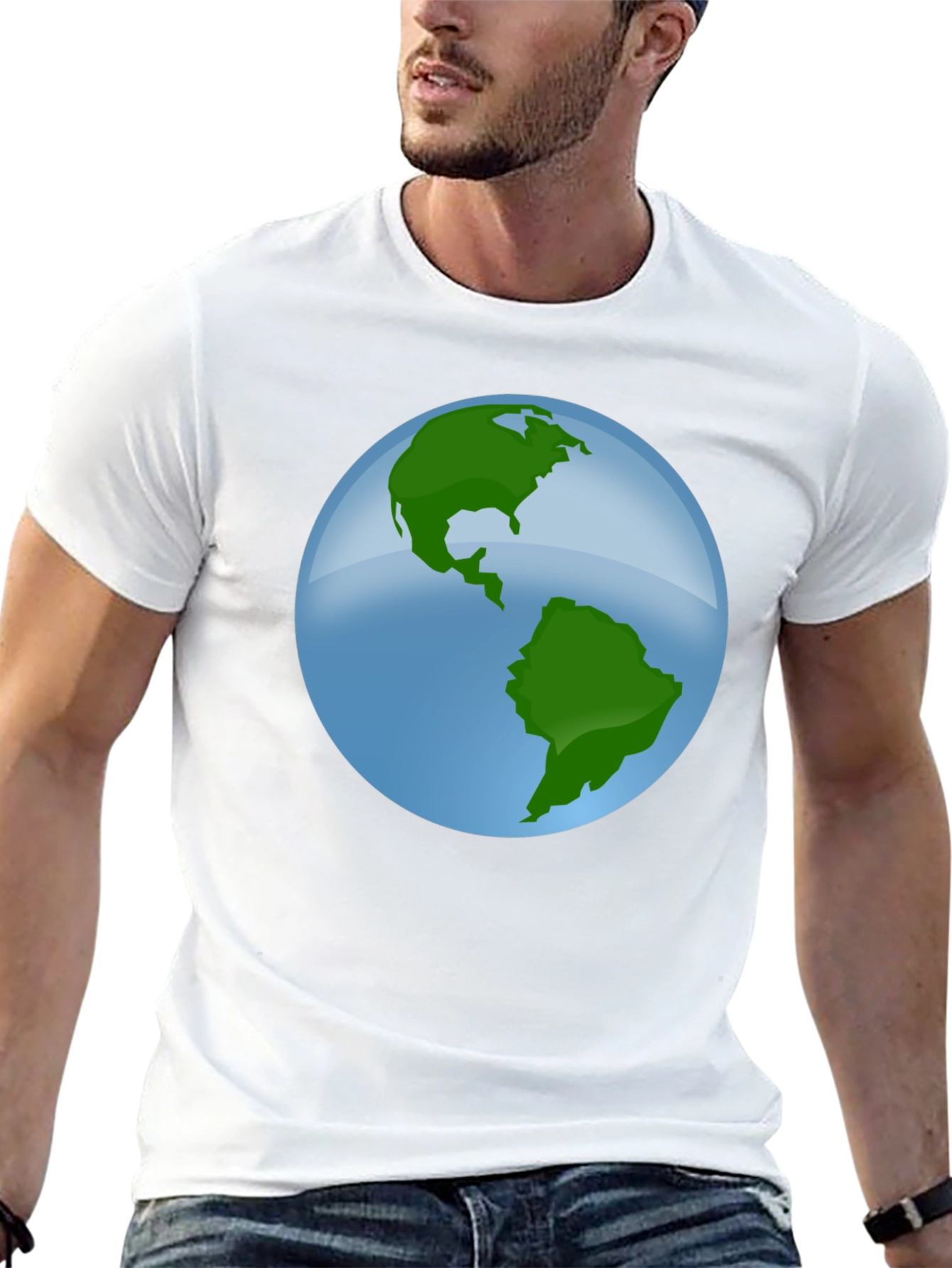 Earth Graphic Black T-Shirt