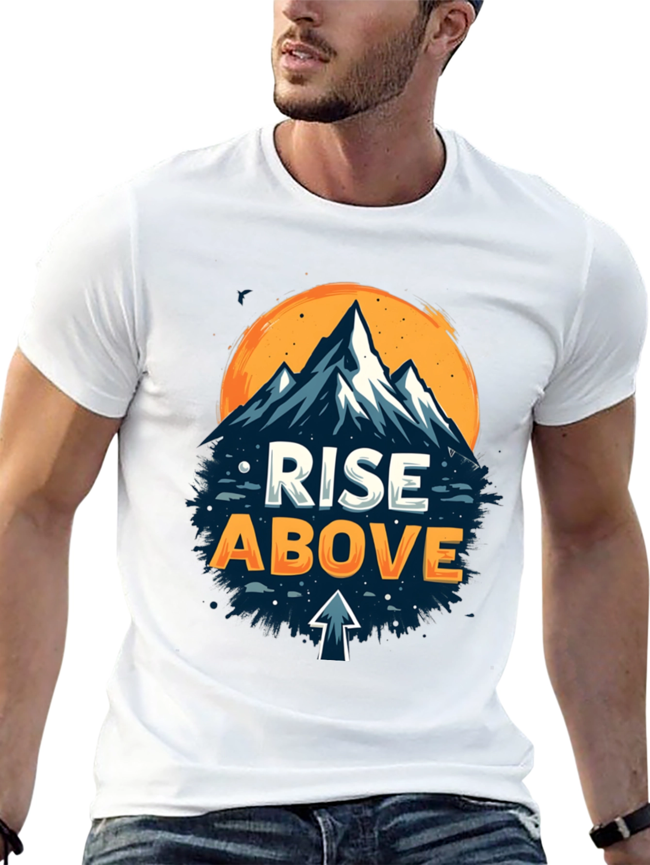 Rise Above Graphic Tee - Mountain Adventure Shirt