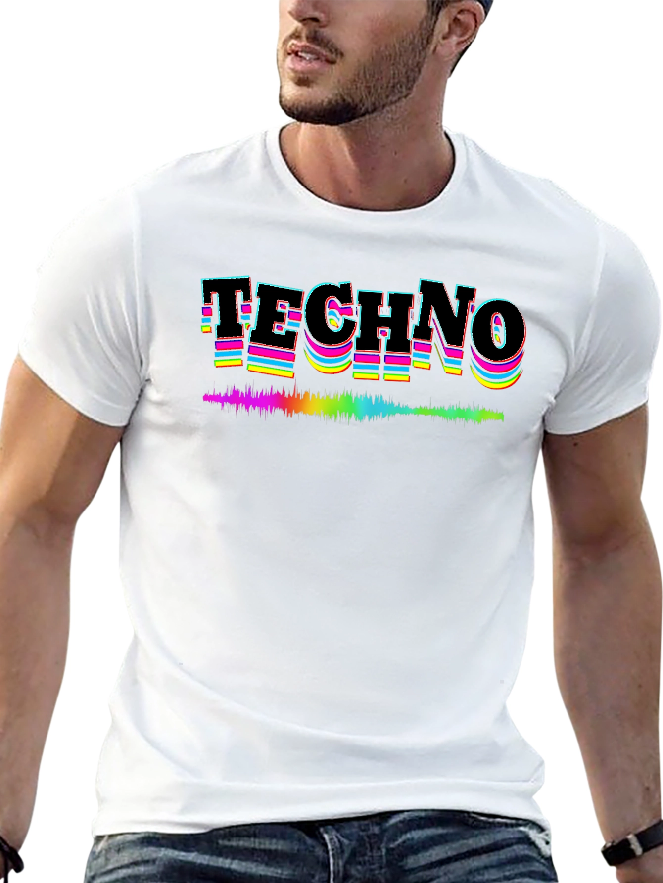 Retro Techno T-Shirt - Soundwave Design