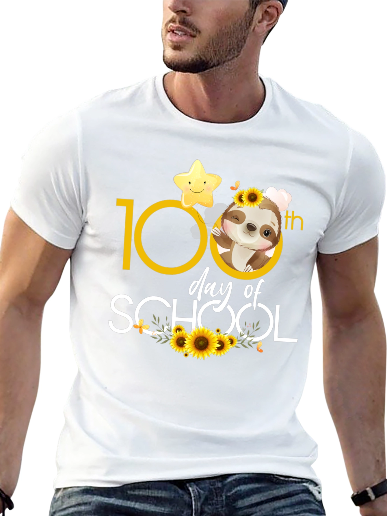 100th Day of School Sloth T-Shirt