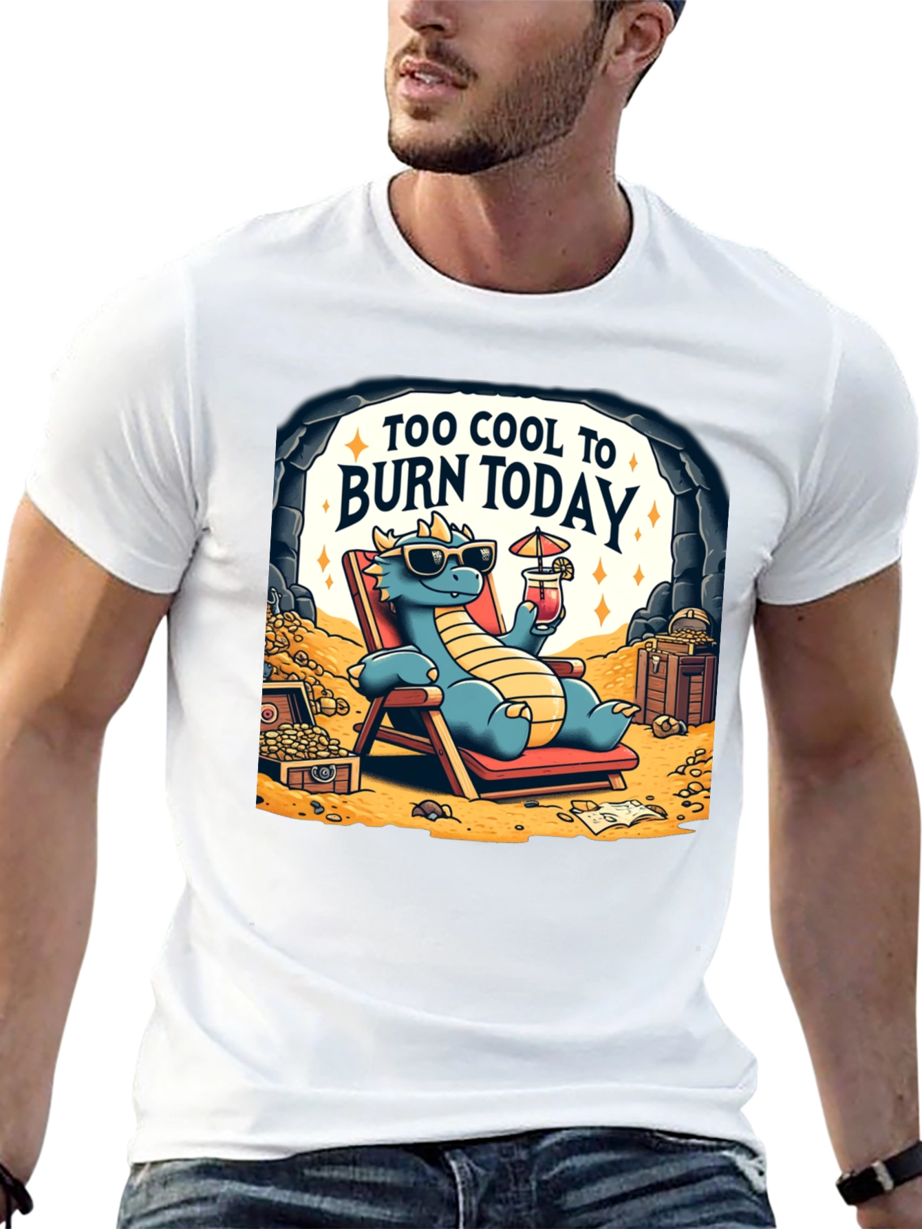 Cool Dragon Graphic T-Shirt