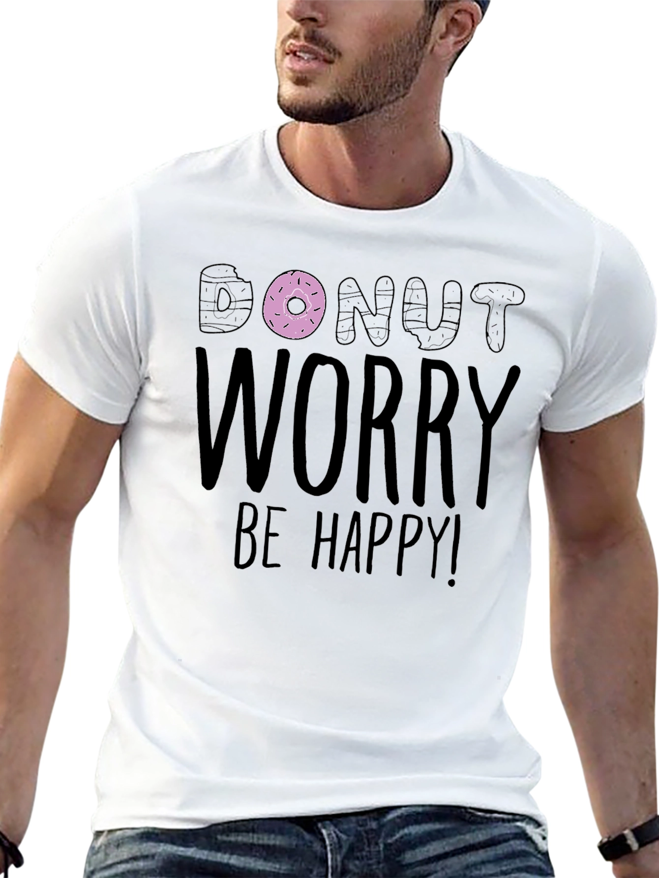 Donut Worry Be Happy Graphic Tee