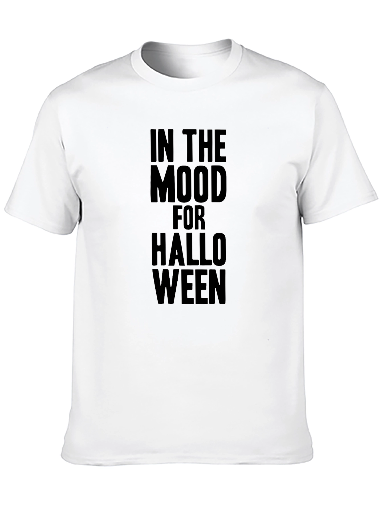 Halloween Mood Black Graphic Tee Shirt