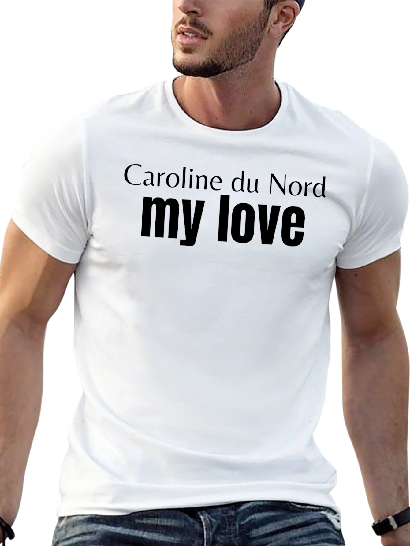 Caroline du Nord My Love Black T-Shirt