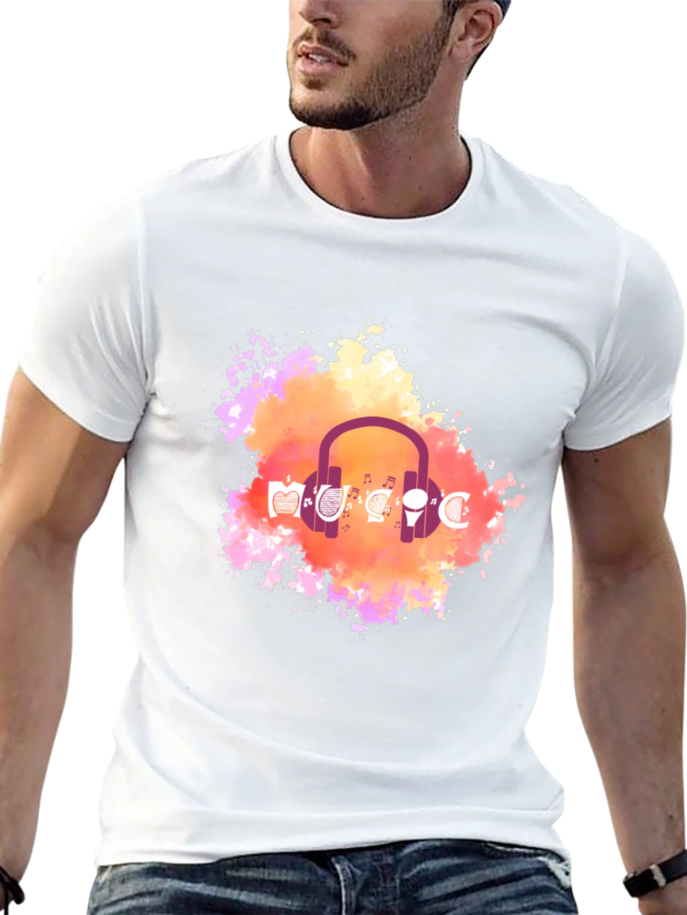 Music Headphone Graphic Tee