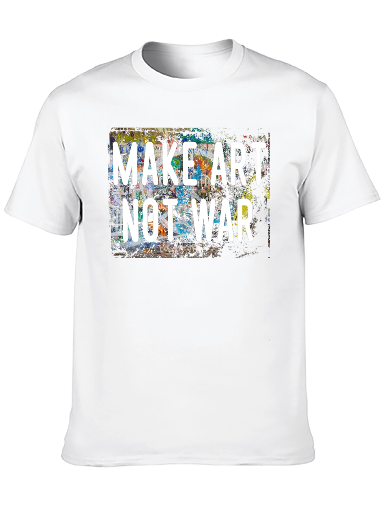 Make Art Not War Graphic Tee - Black