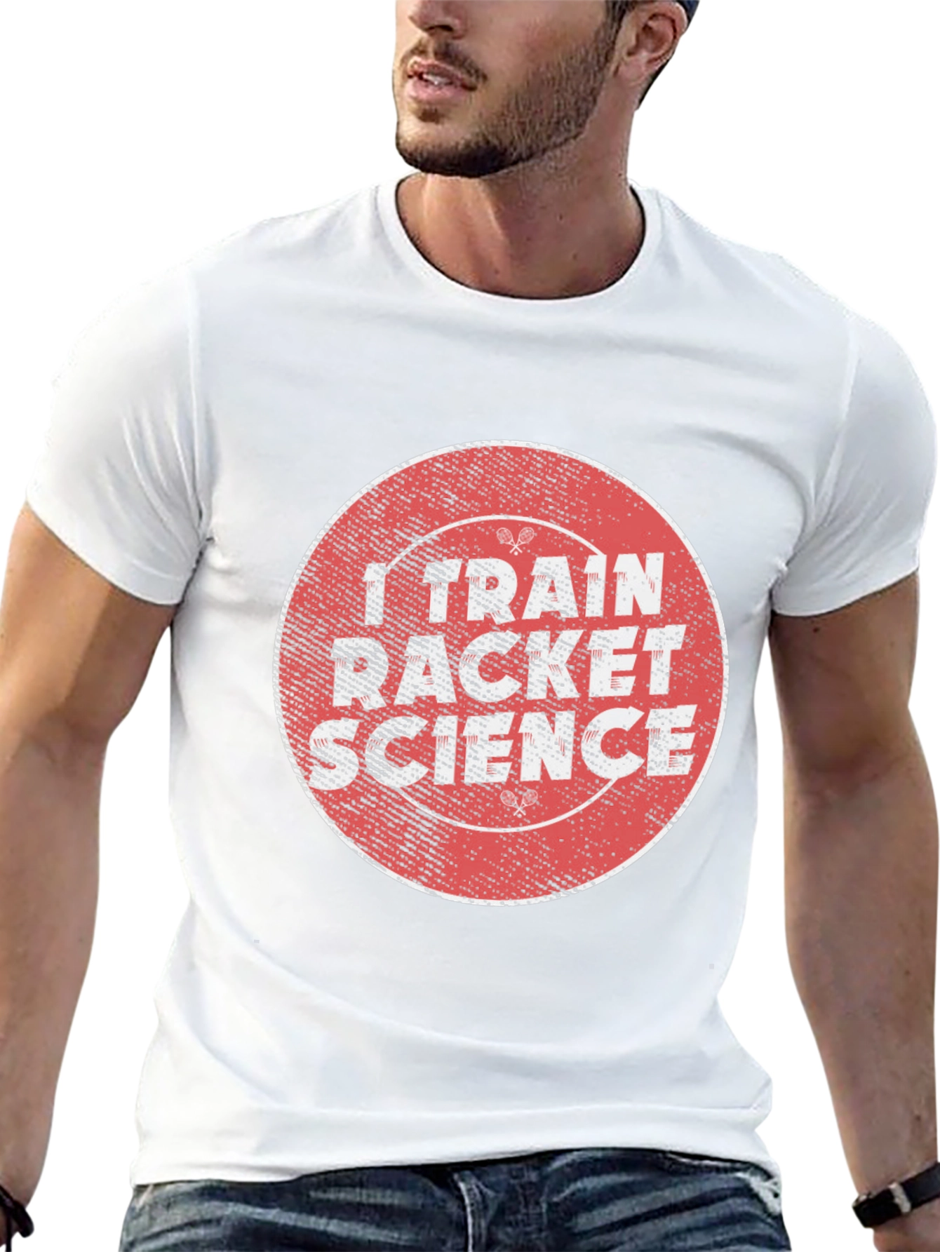 I Train Racket Science Black T-Shirt