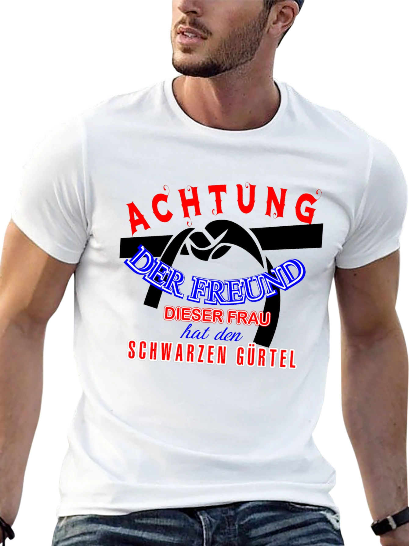 Achtung Black T-Shirt