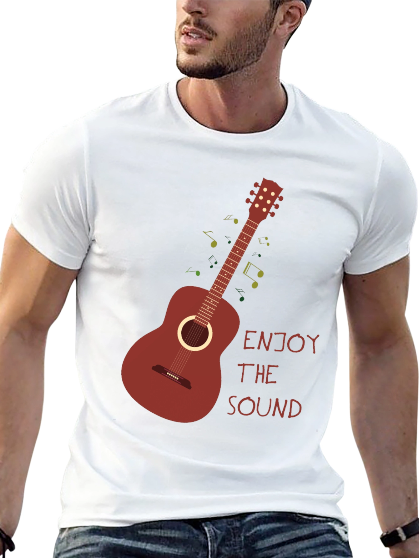 Enjoy The Sound T-Shirt - Guitar Graphic Tee