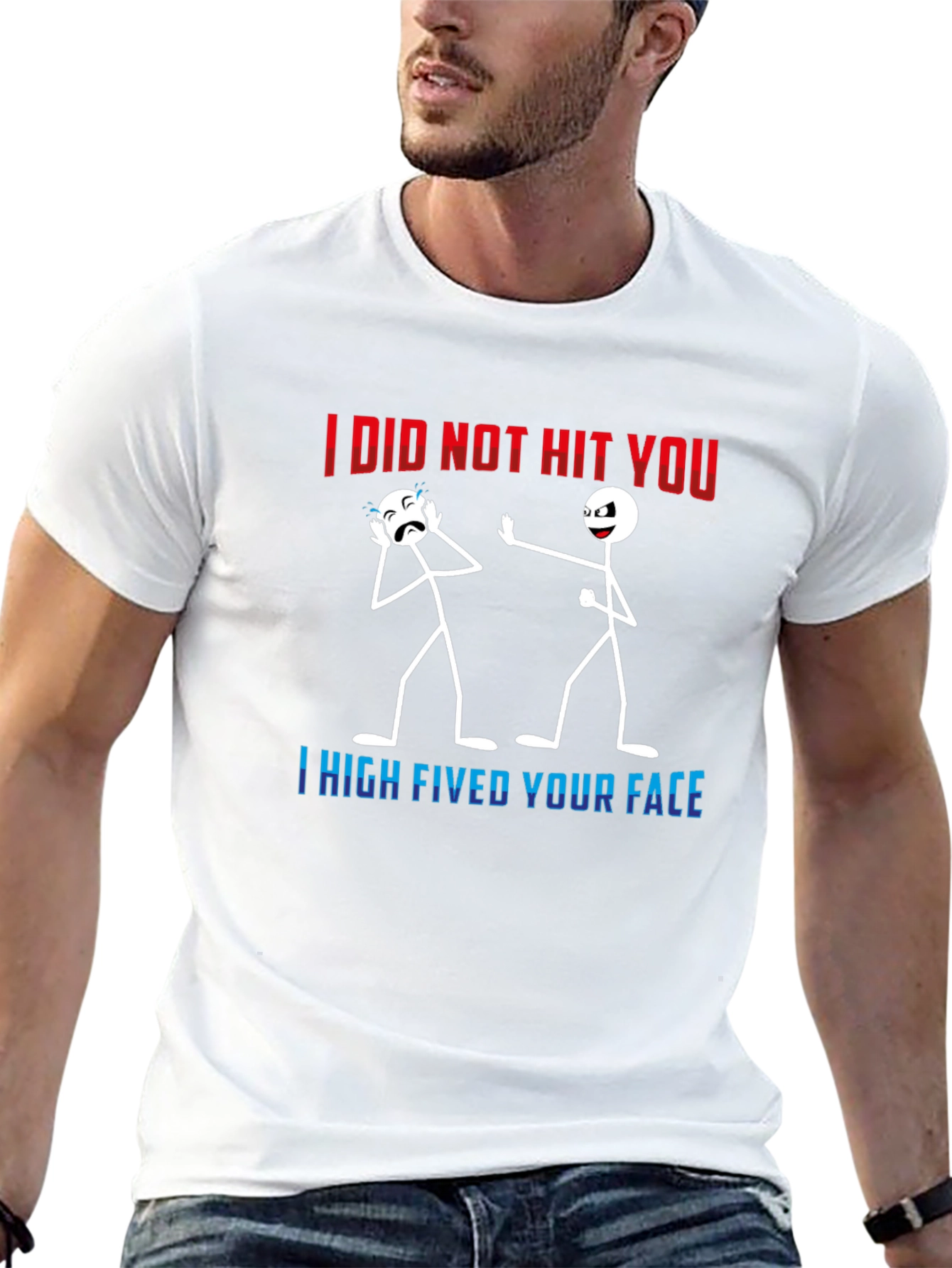 I High Fived Your Face Graphic Tee