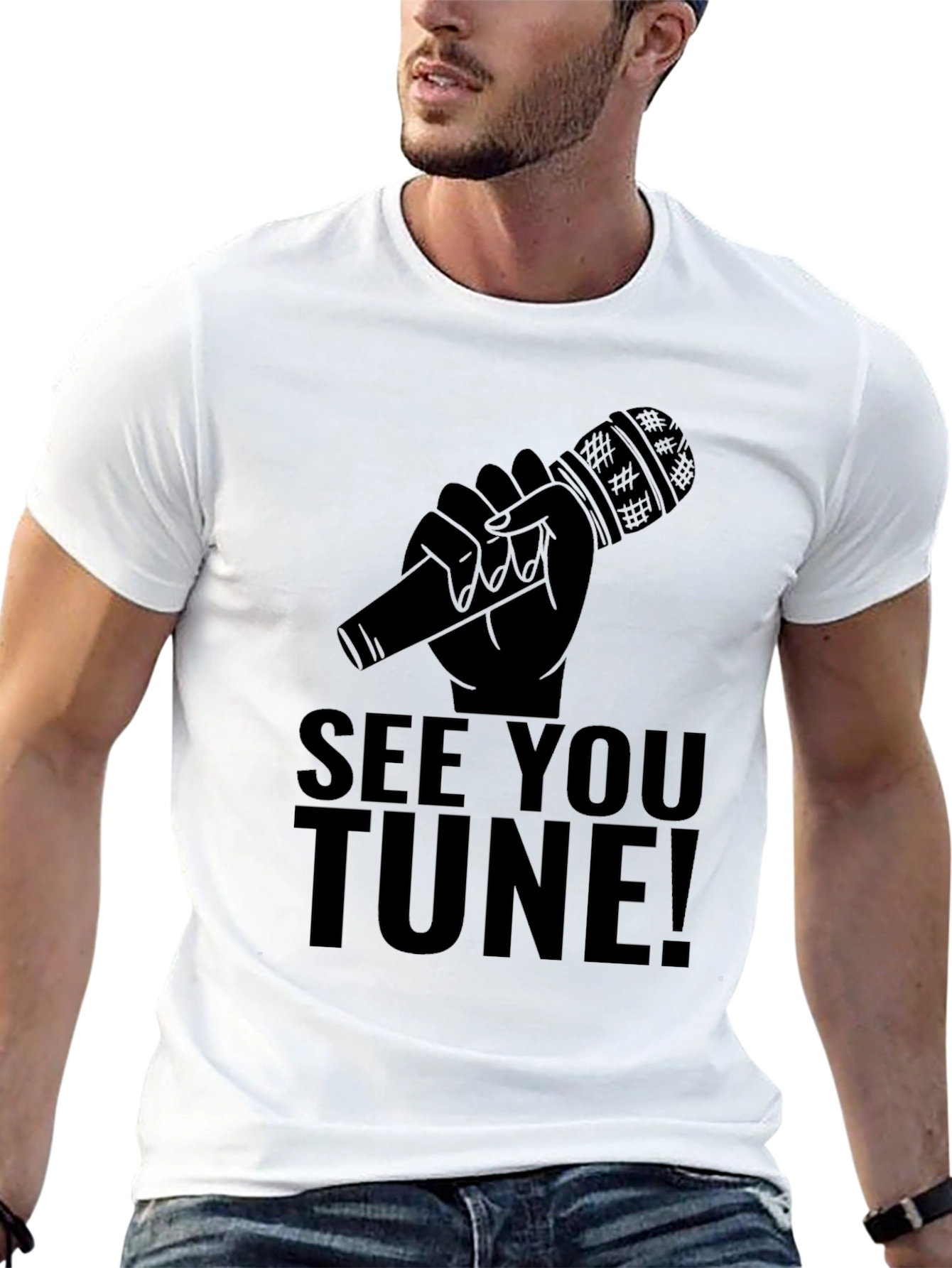 See You Tune! Black Graphic Tee