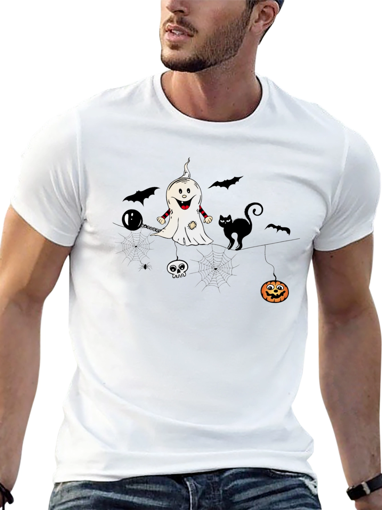 Halloween Graphic Print T-Shirt
