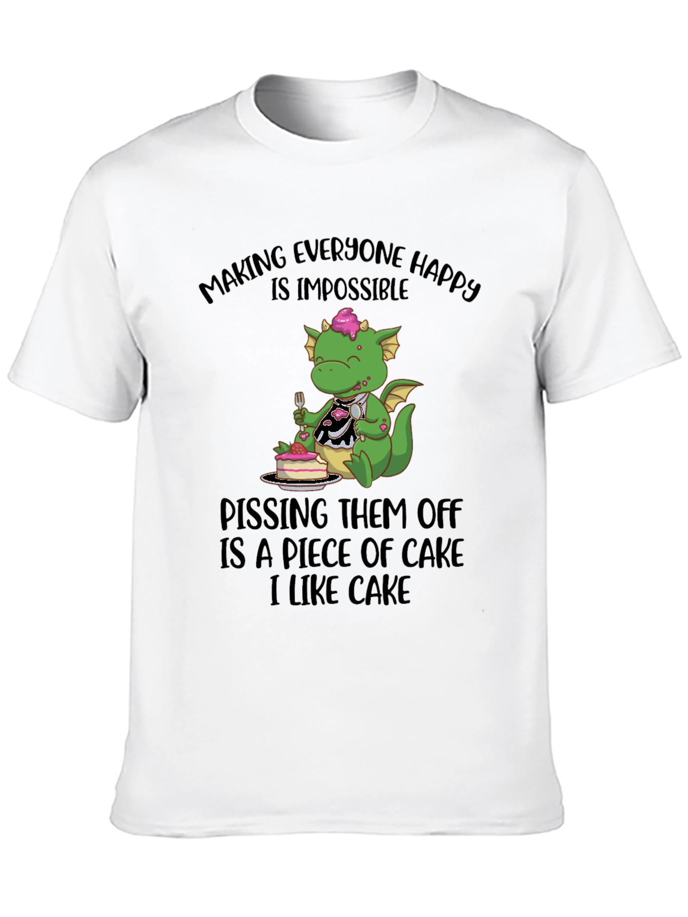 Funny Dragon Cake Lover T-Shirt