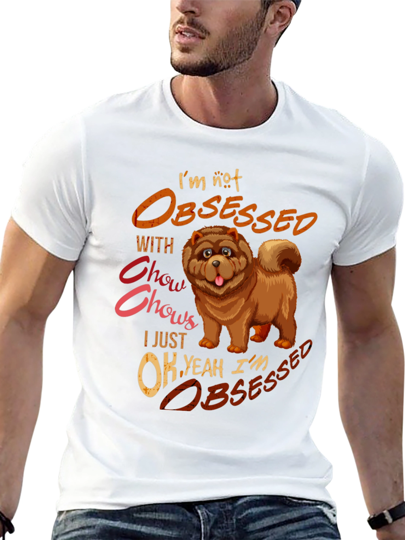 Chow Chow Obsessed Graphic T-Shirt