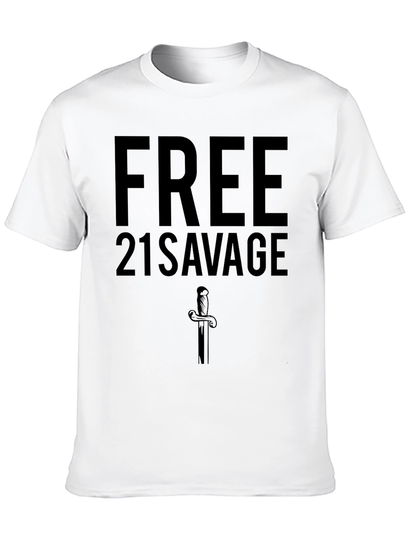 Free 21 Savage Black Graphic T-Shirt