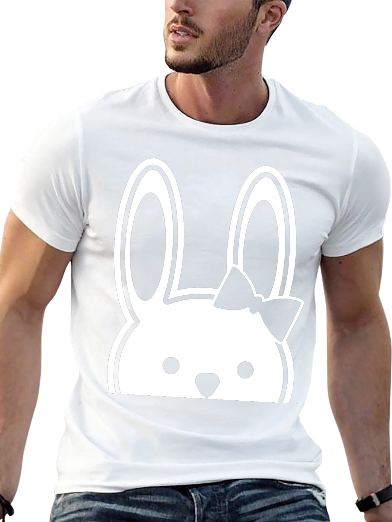 Bunny Bow T-Shirt - Easter Tee