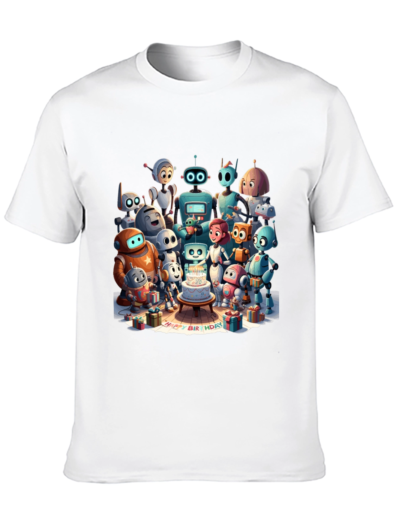 Robot Birthday Party T-Shirt