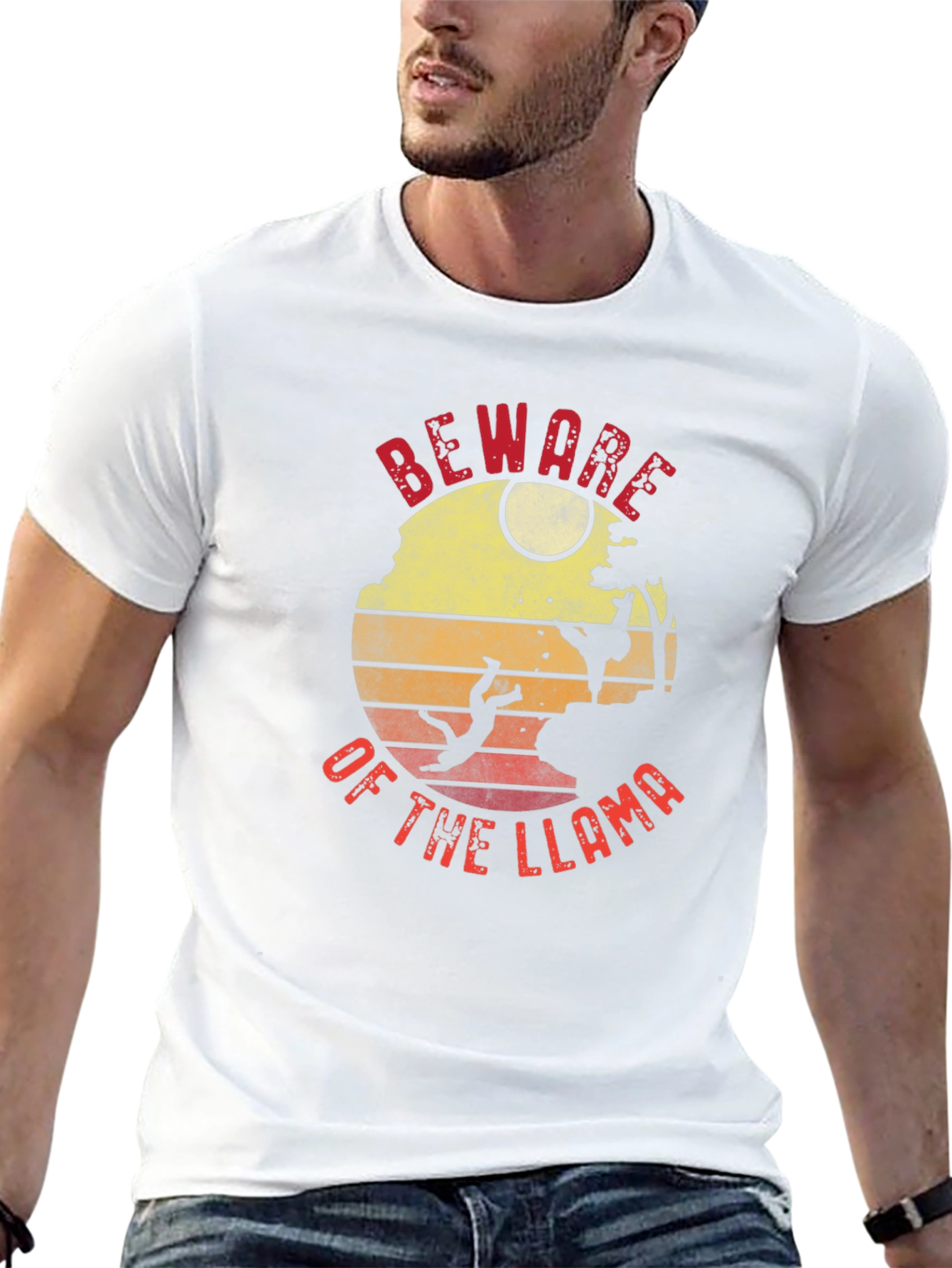 Beware of the Llama Graphic T-Shirt