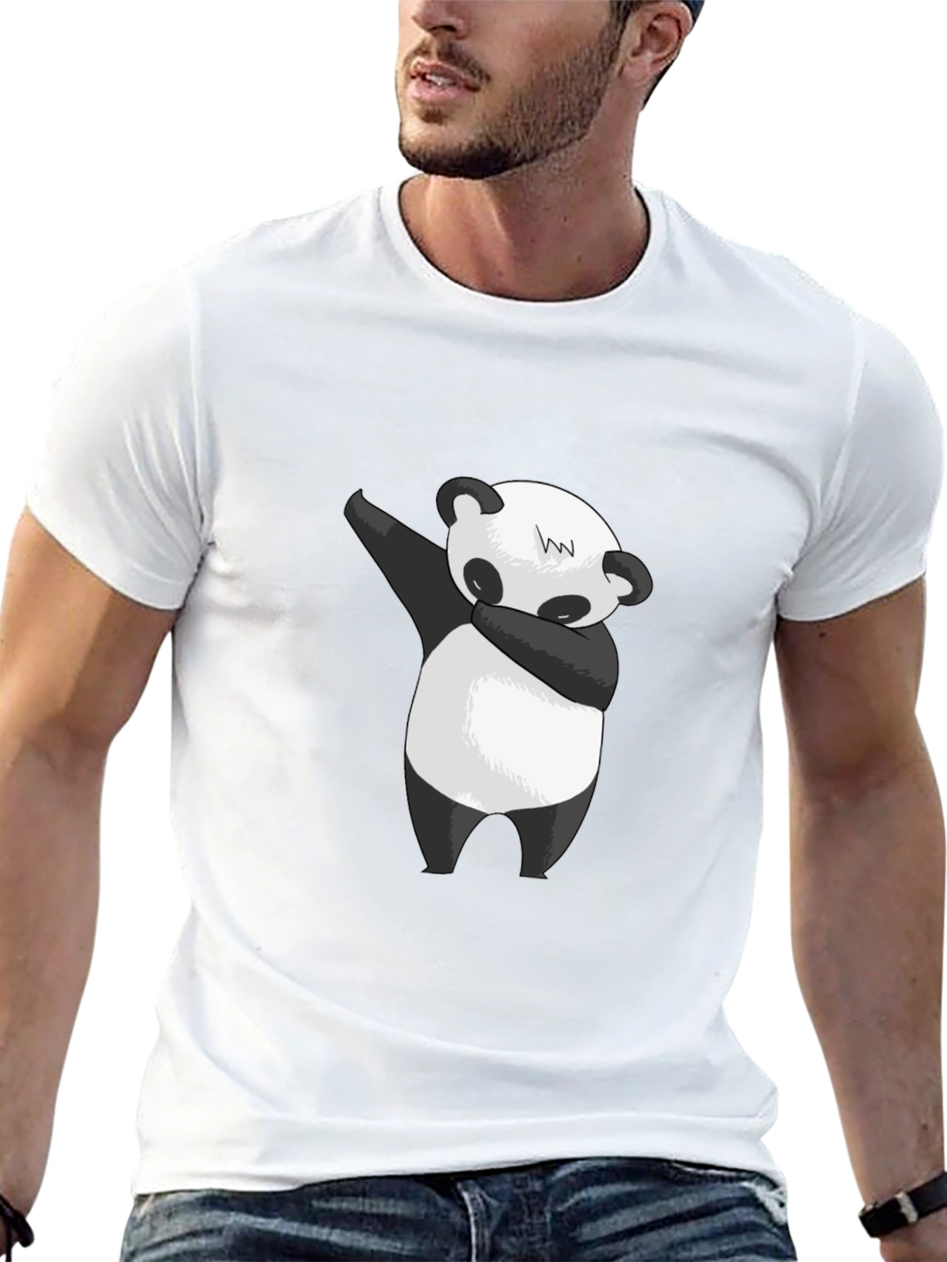 Dabbing Panda Black T-Shirt