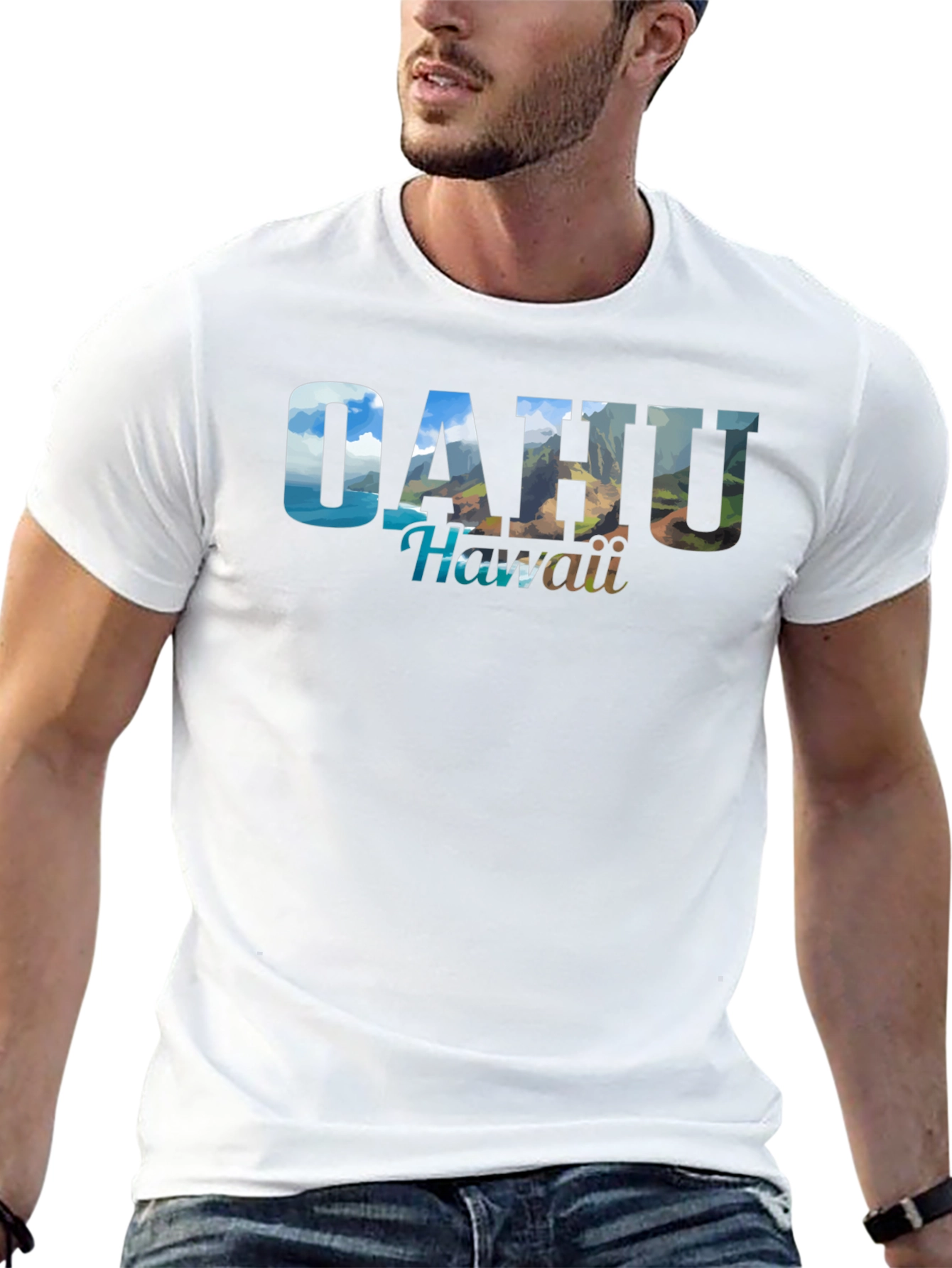 Oahu Hawaii Graphic Tee - Island Adventure Shirt