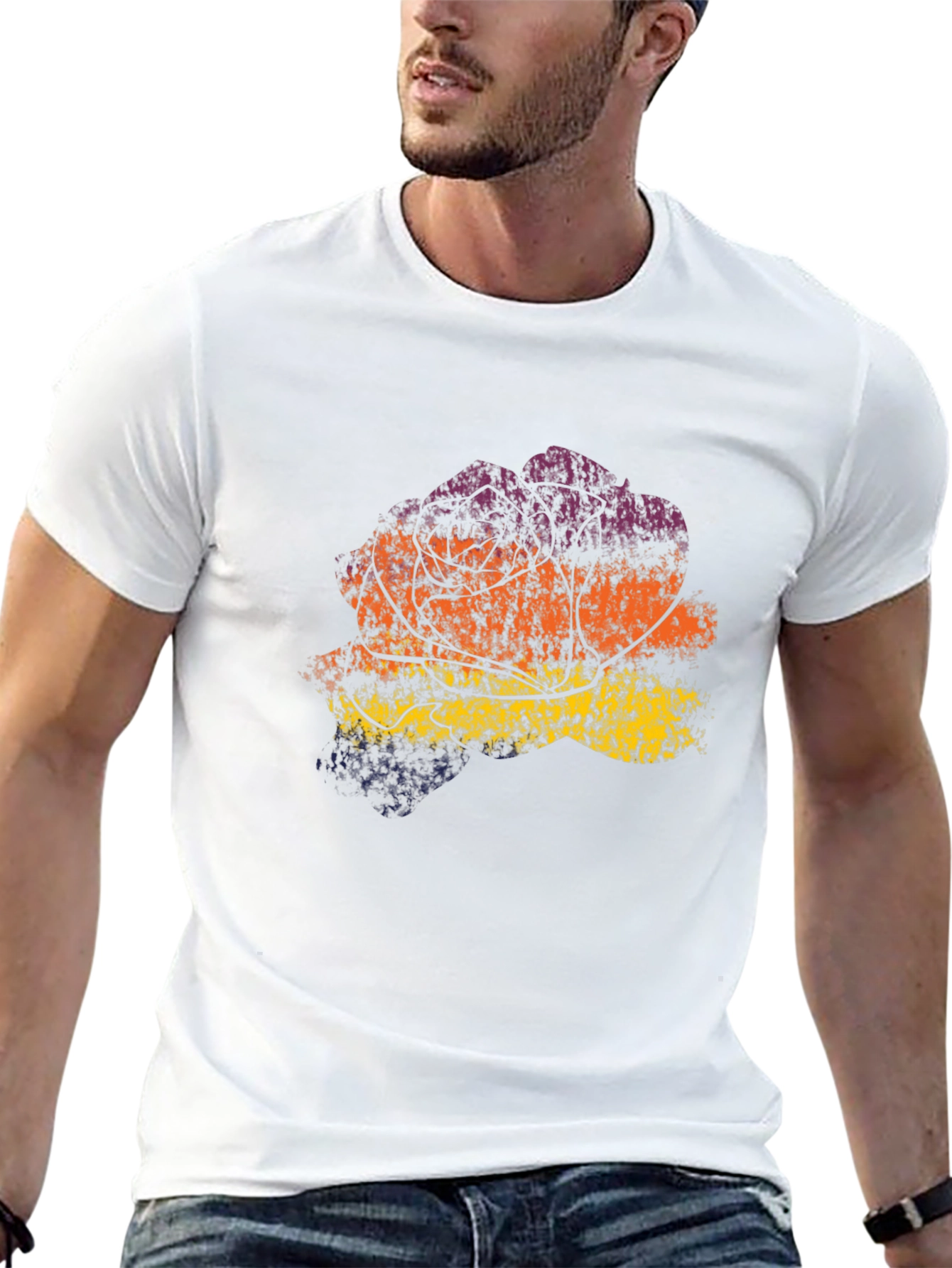 Retro Sunset Tree Graphic Tee