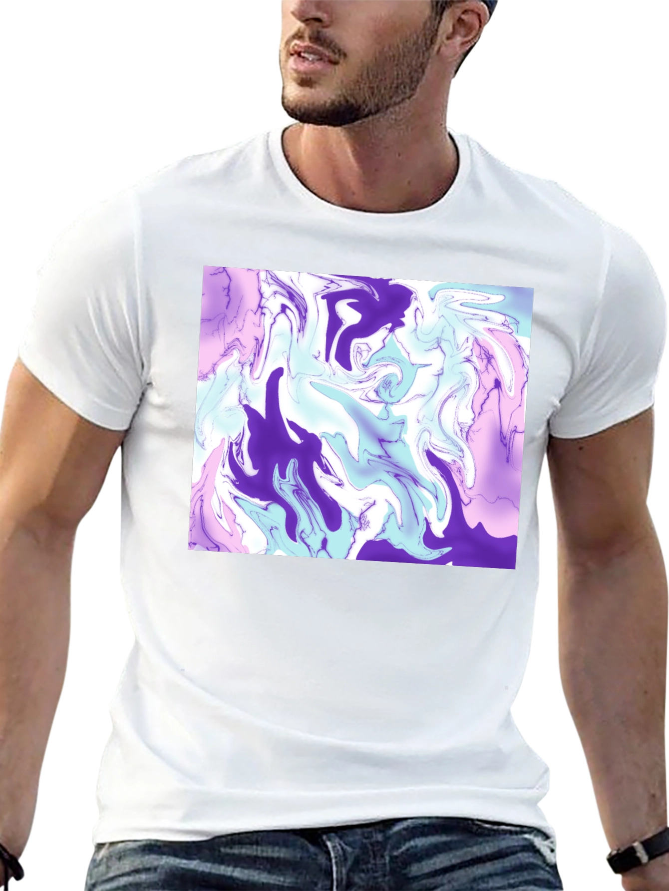 Abstract Swirl T-Shirt - Soft Stylish Graphic Tee