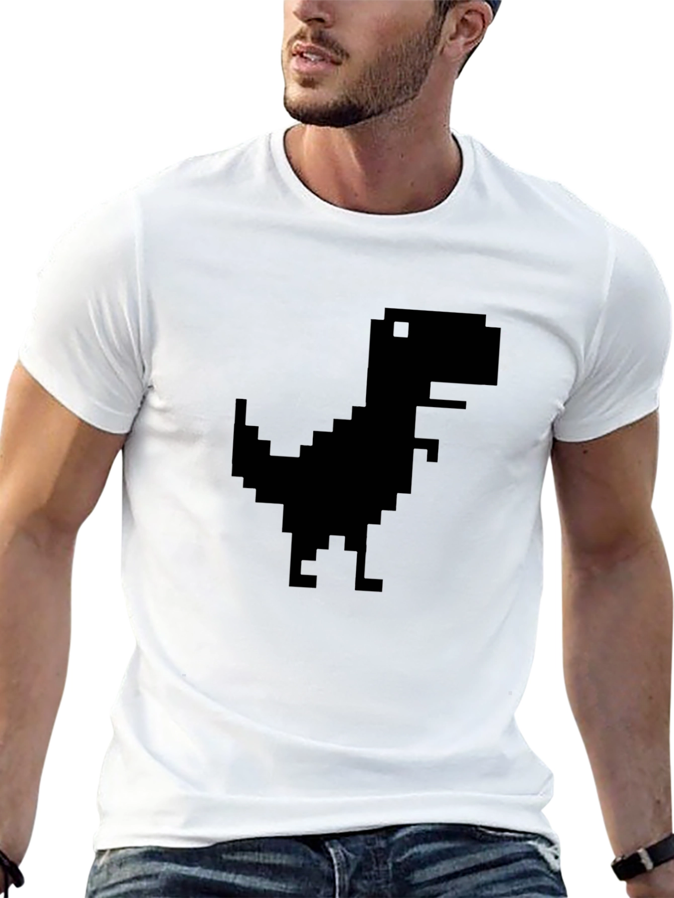 Pixel Dinosaur T-Shirt - Geek Chic Tee