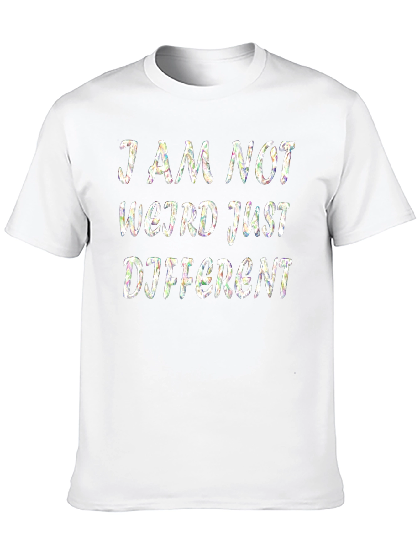 I Am Not Weird Just Different Black T-Shirt
