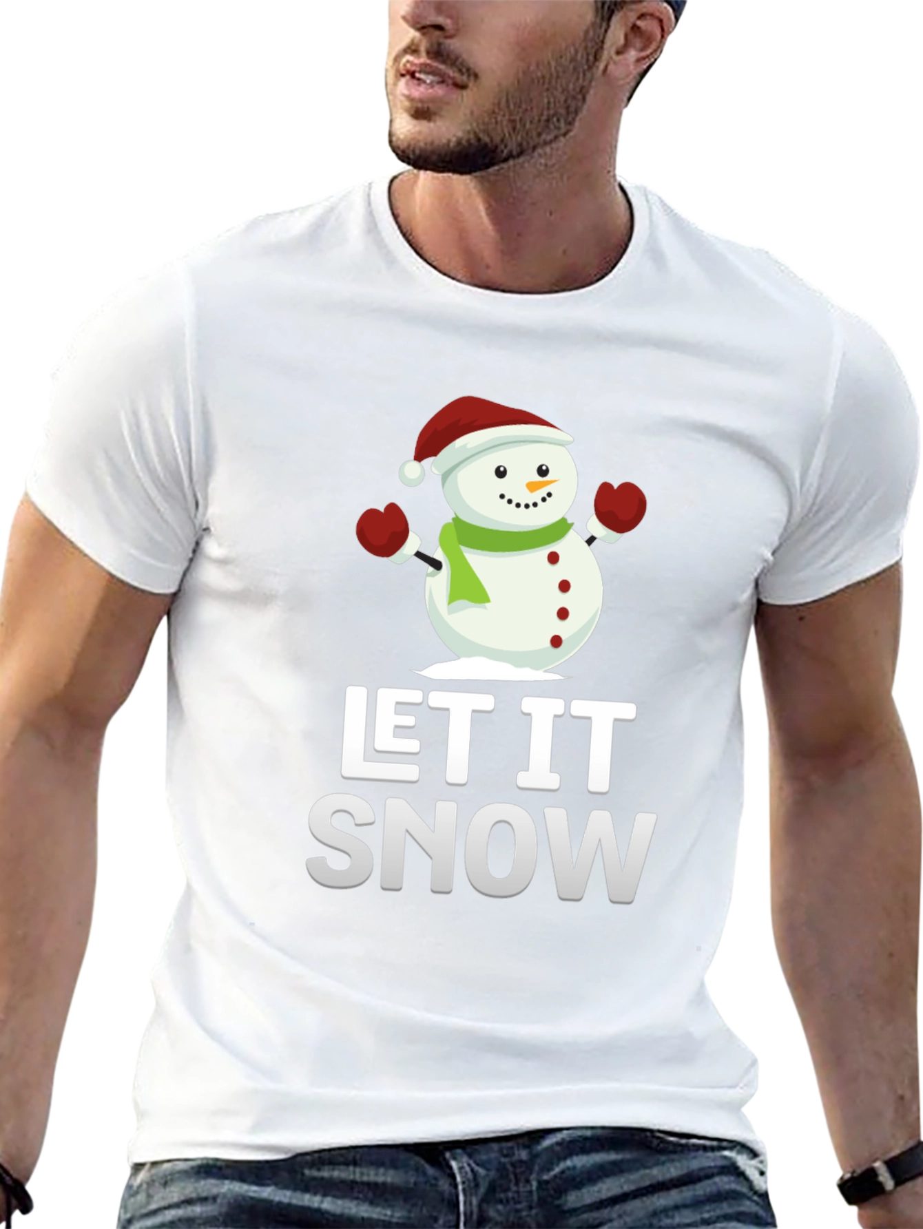 Let It Snow - Snowman Graphic Tee