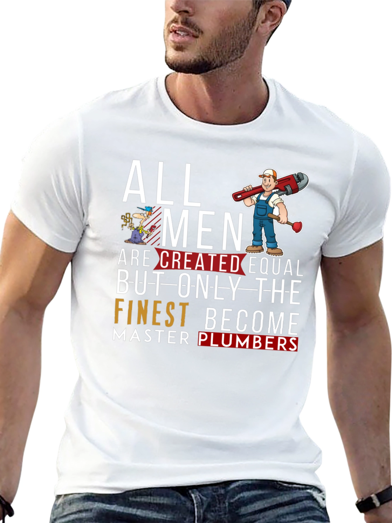 Master Plumber Graphic T-Shirt - Black