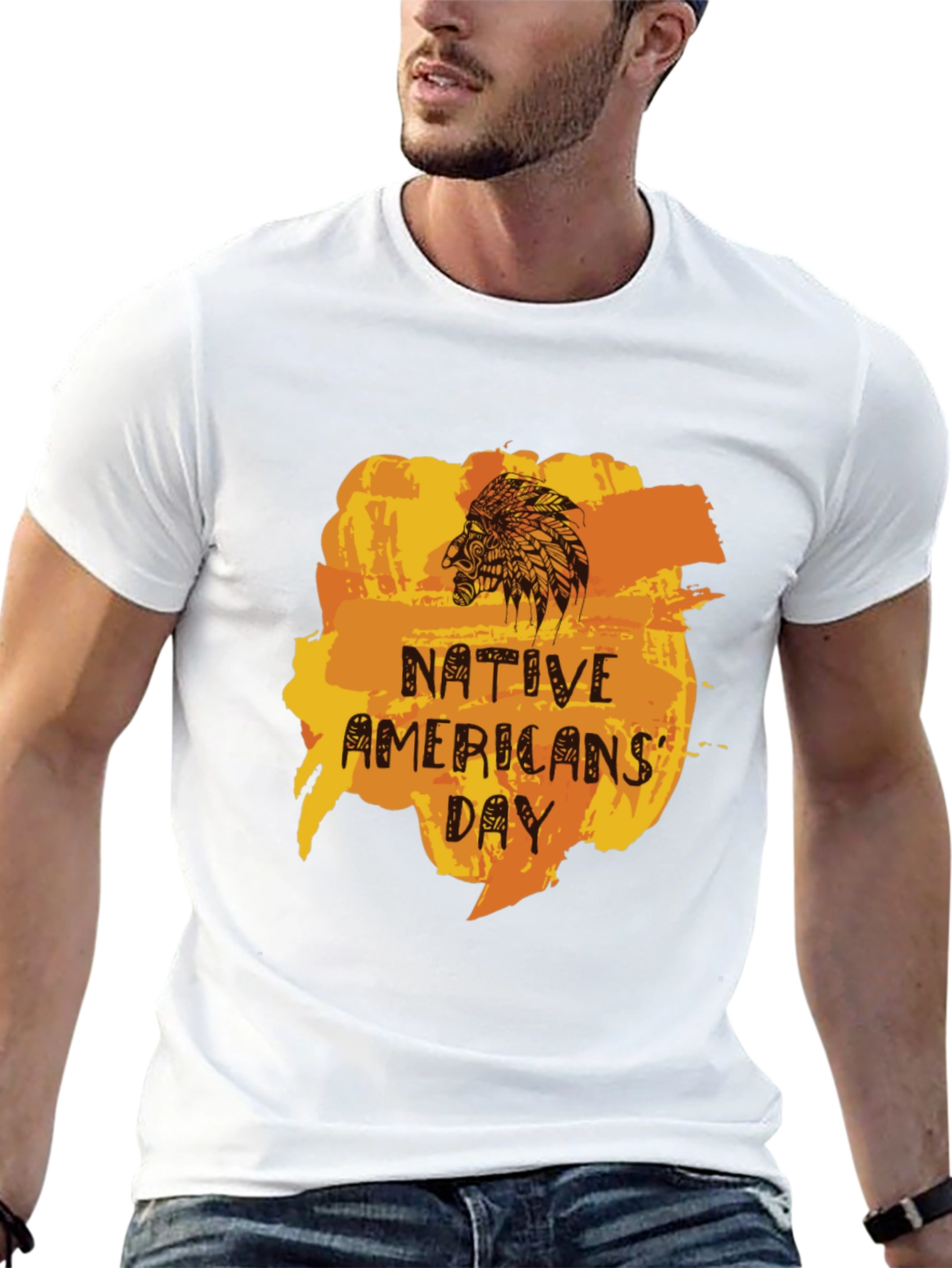 Native Americans Day Graphic Tee - Unisex Black T-Shirt