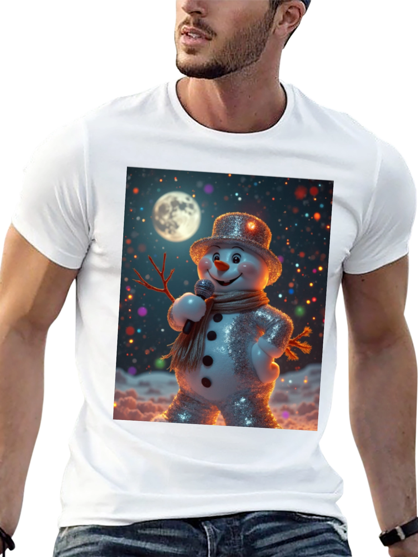Singing Snowman Graphic Tee