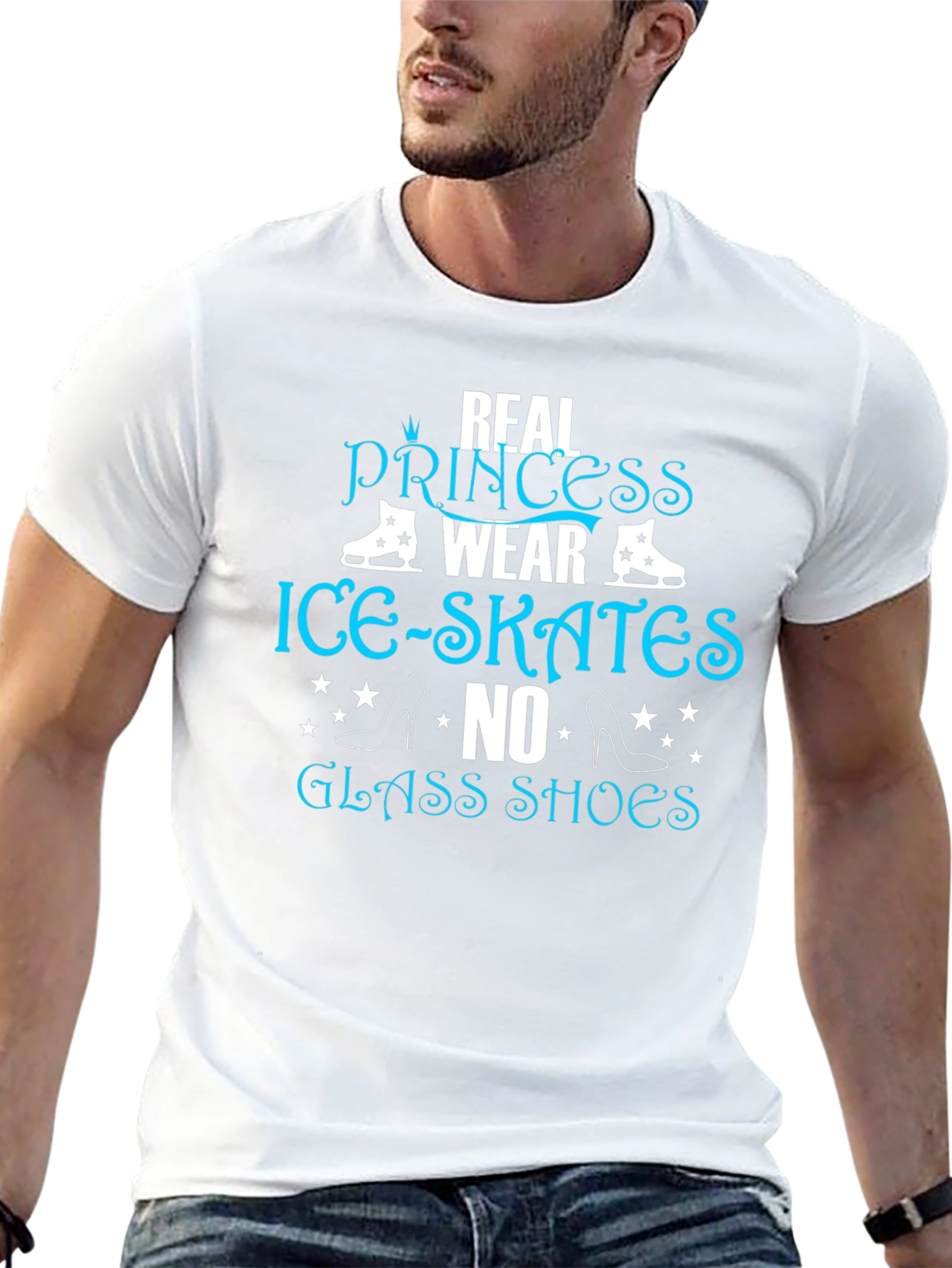 Real Princess Wear Ice Skates T-Shirt