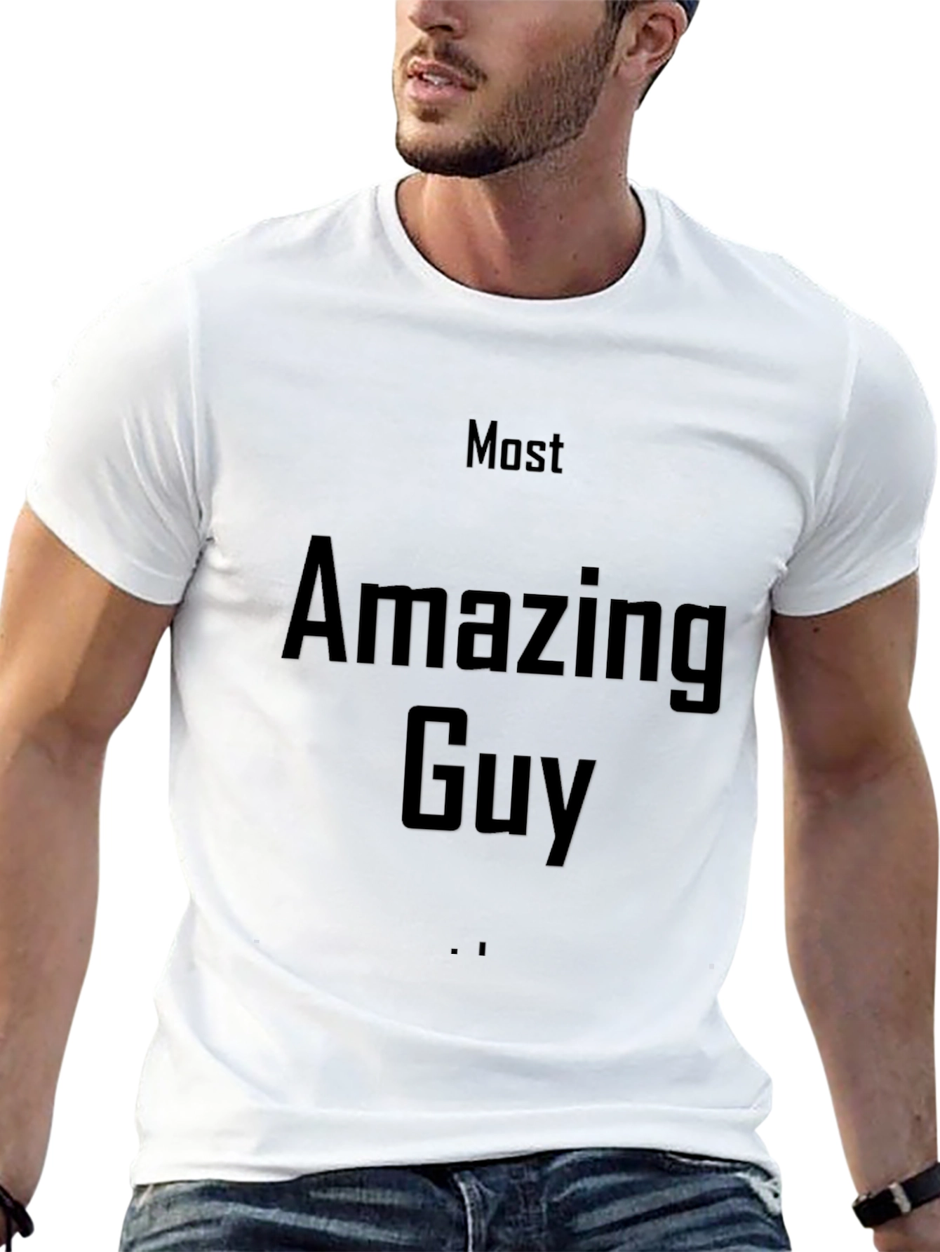 Most Amazing Guy Graphic Tee - Black