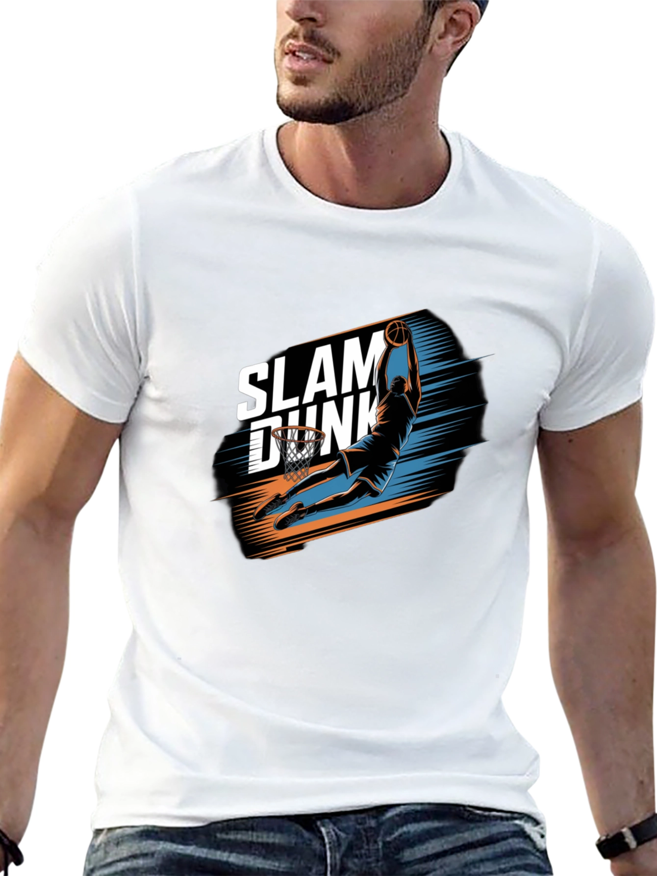 Slam Dunk Graphic Tee - Mens Black T-Shirt