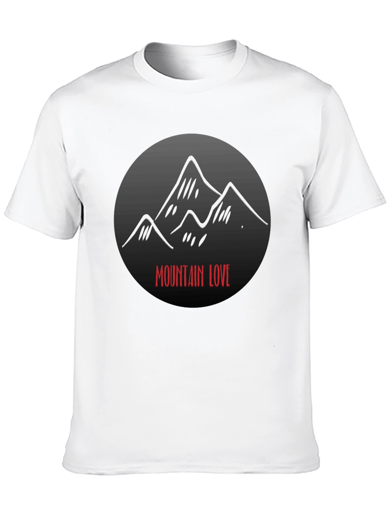 Mountain Love Graphic Tee - Black Unisex T-Shirt