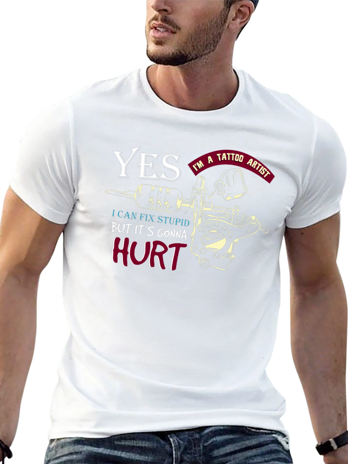 Yes Im a Tattoo Artist Funny Tattoo T-Shirt