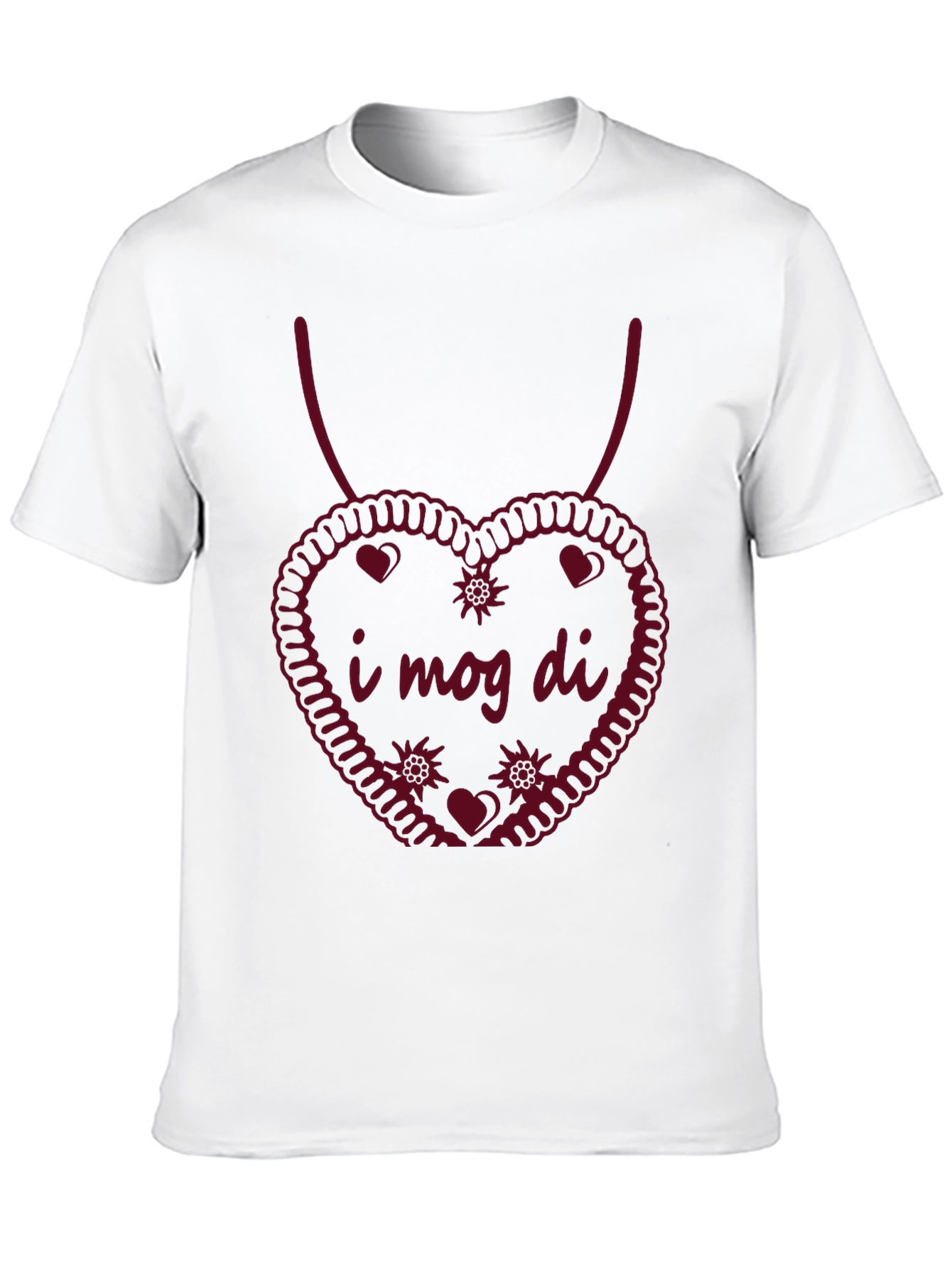 I Mog Di T-Shirt - Heart Design Bavarian Love