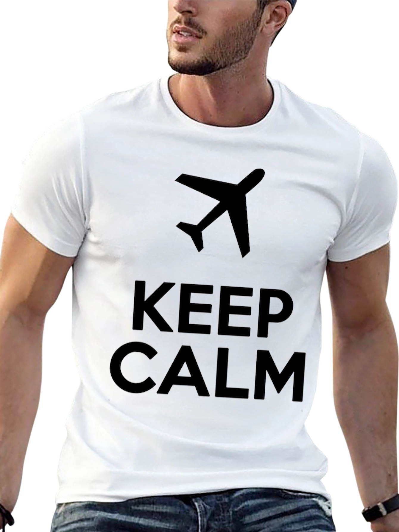 Keep Calm Airplane T-Shirt - Travel Ready Style