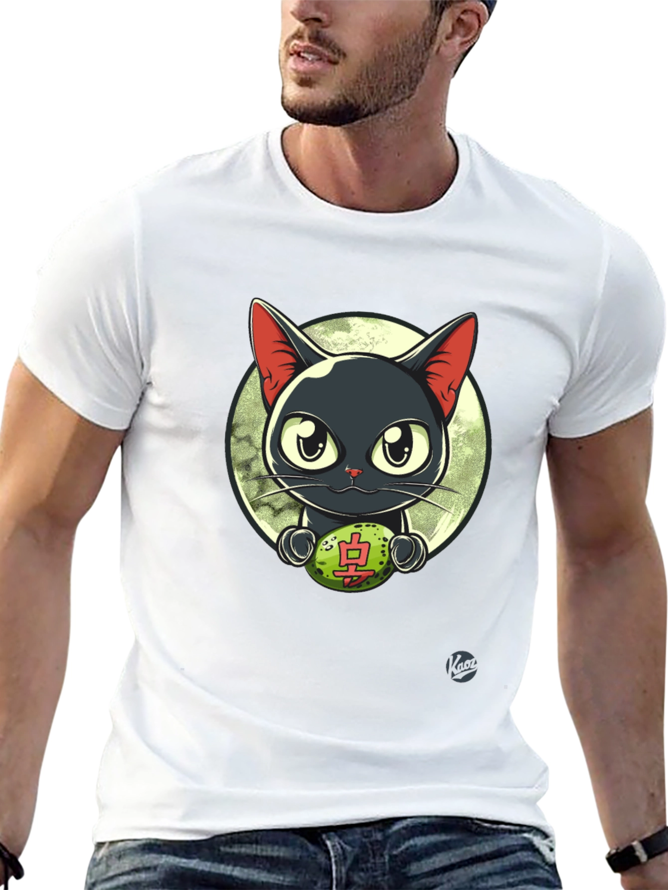 Cool Cat T-Shirt - Lucky Charm Design