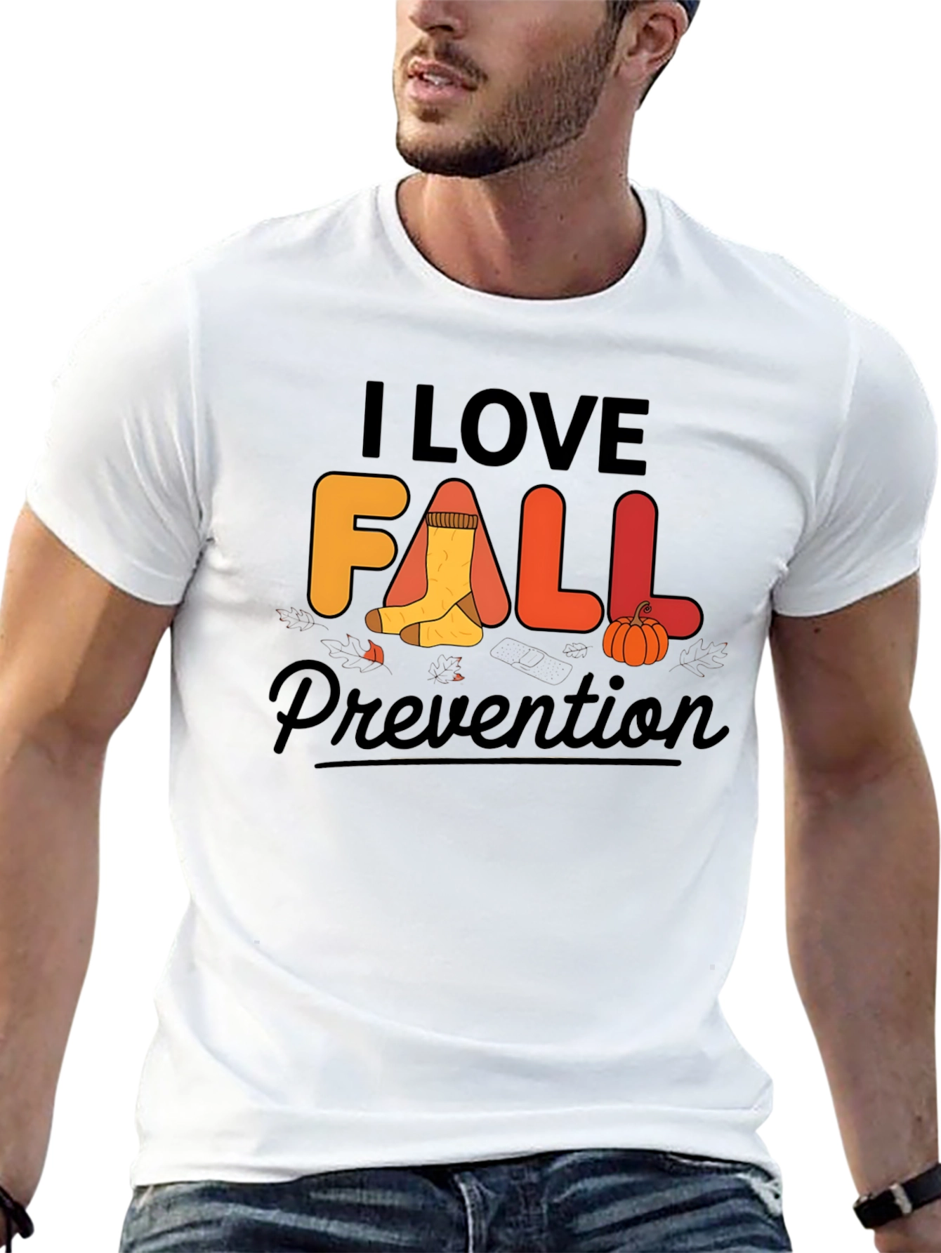 I Love Fall Prevention T-Shirt - Safety Awareness Tee