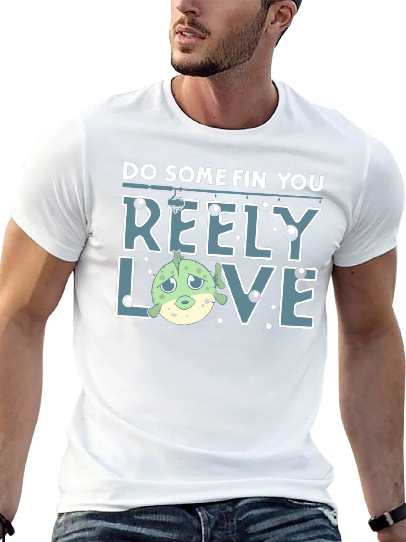 Reely Love Fishing T-Shirt - Funny Fish Graphic Tee