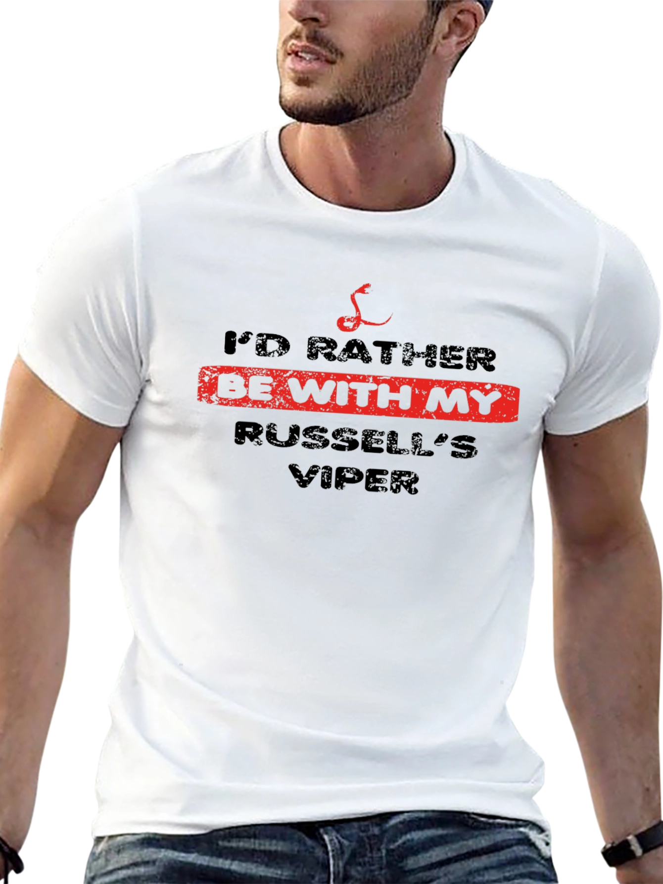 Id Rather Be With My Russells Viper T-Shirt