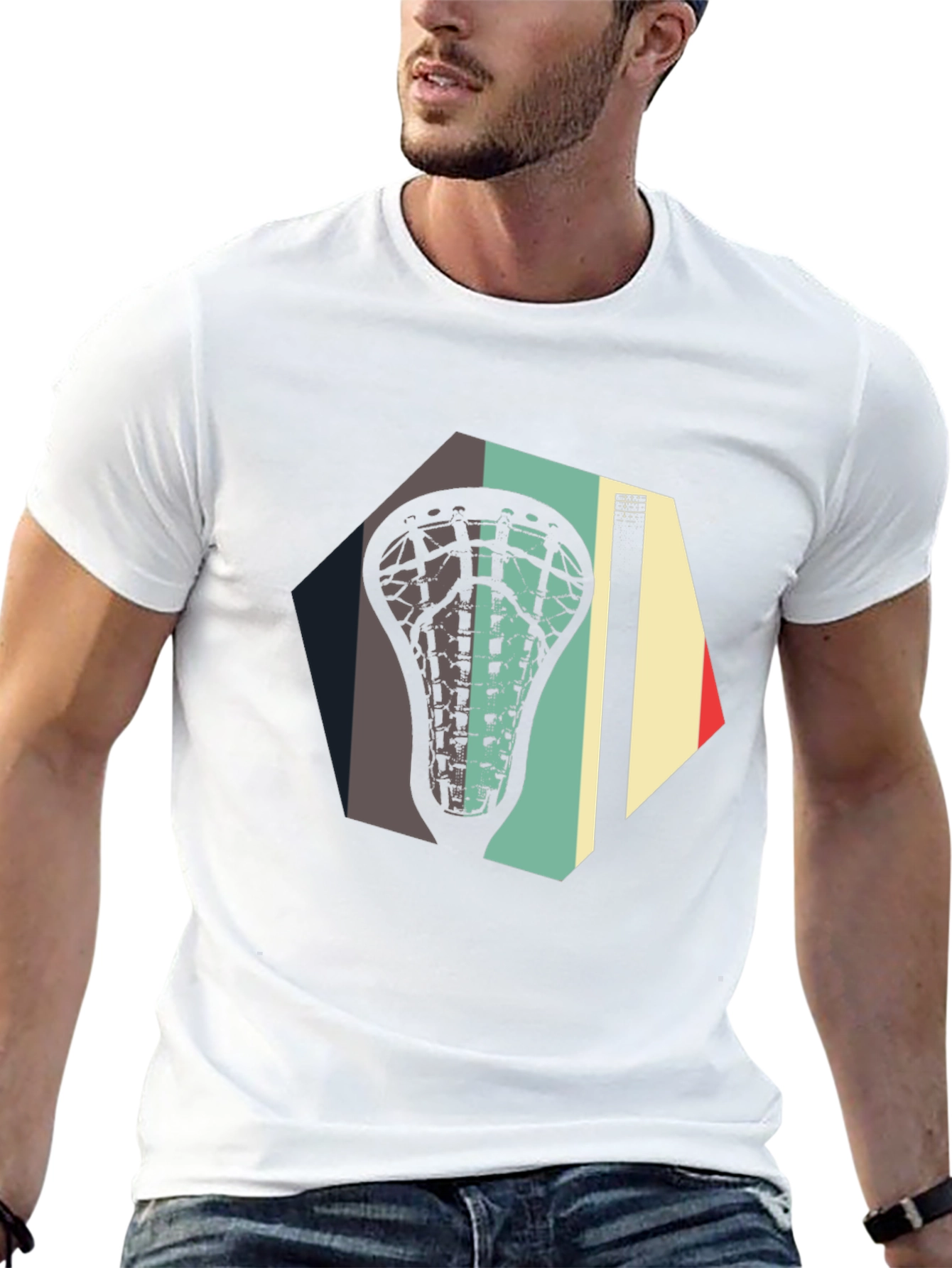 Retro Lacrosse Stick T-Shirt