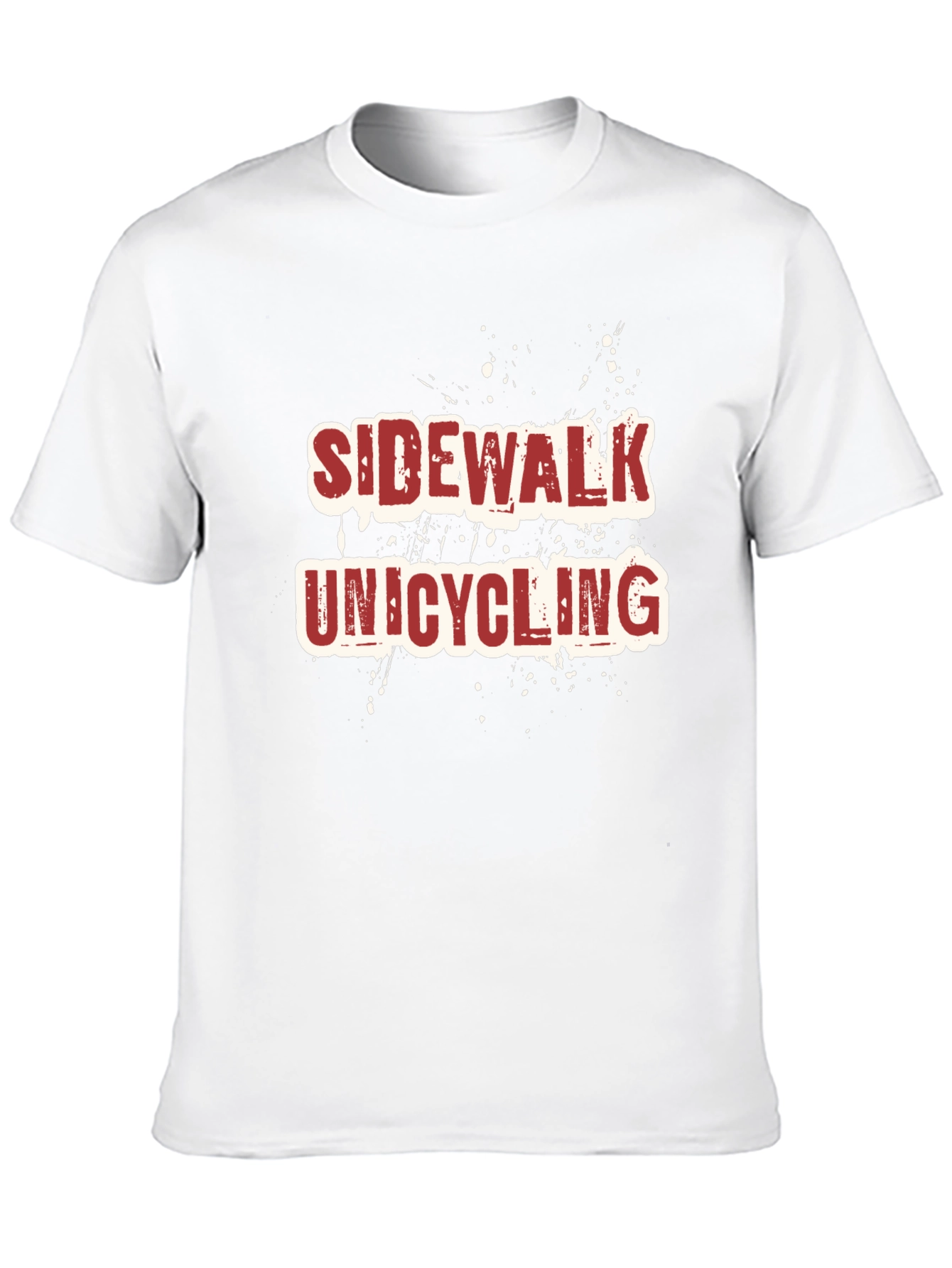 Sidewalk Unicycling Black Tee
