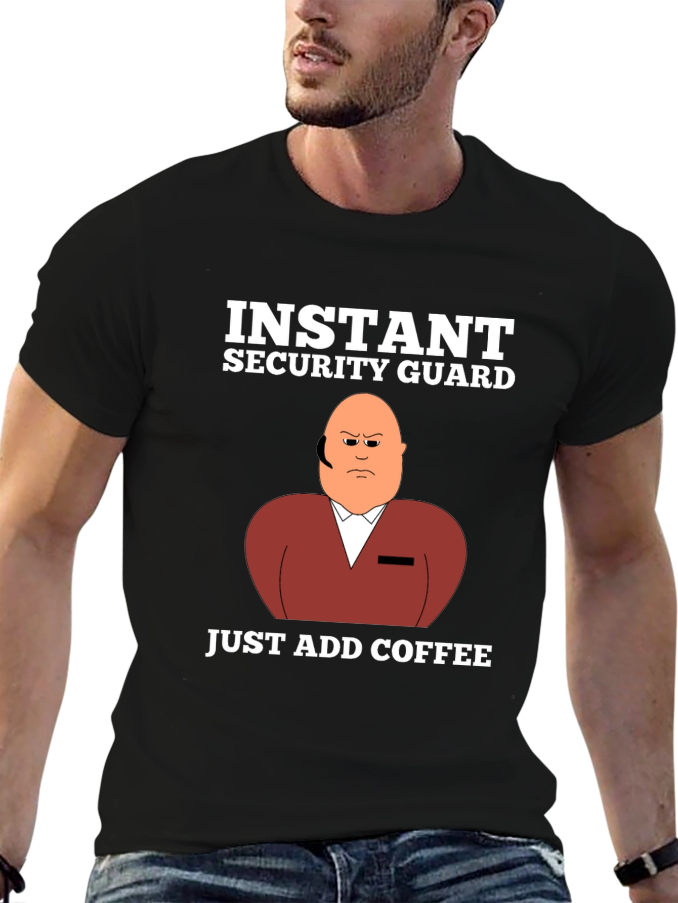 Instant Security Guard Funny Graphic T-Shirt