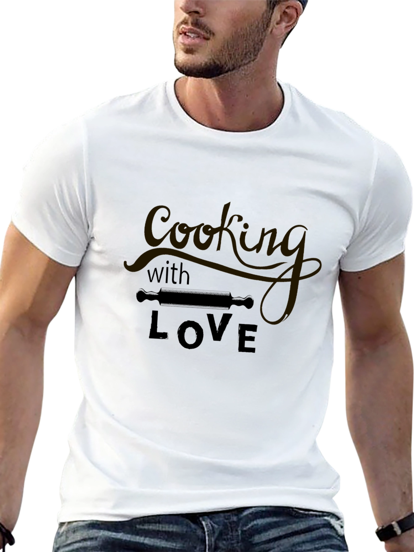 Cooking with Love Black Graphic Tee